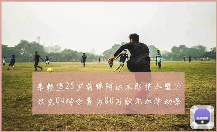 弗赖堡25岁前锋阿达木即将加盟沙尔克04转会费为80万欧元加浮动条件